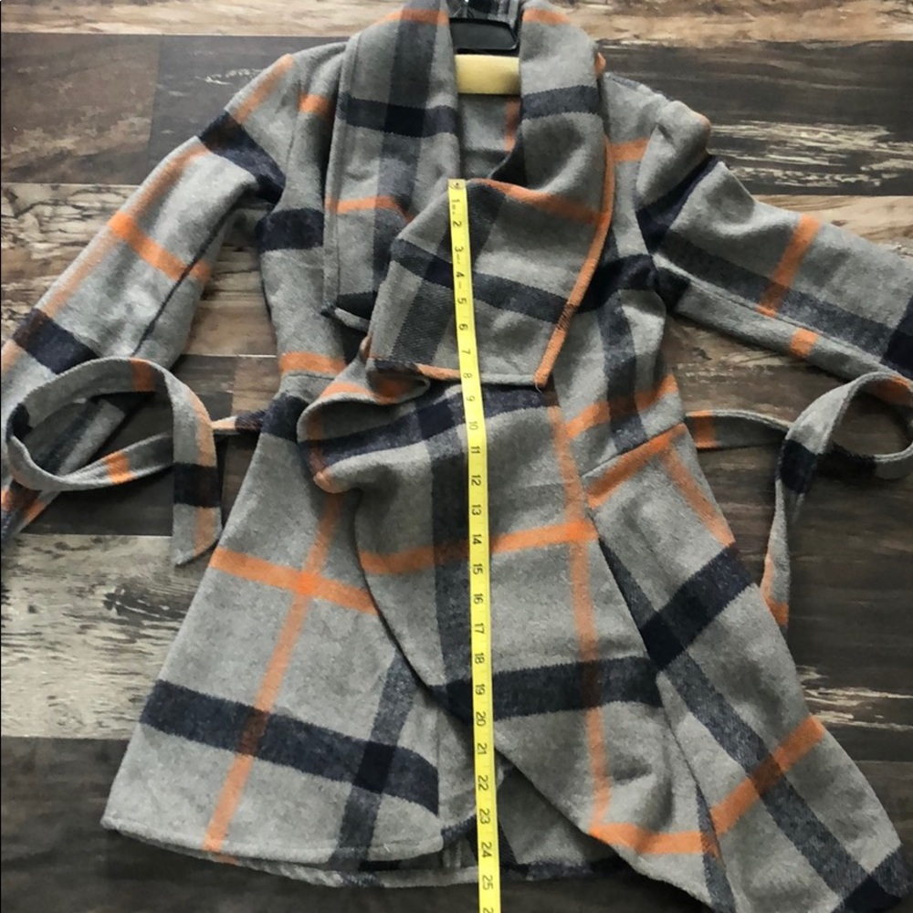 Favlux ~ Grey Plaid Jacket ~ Size S - Picture 7 of 7